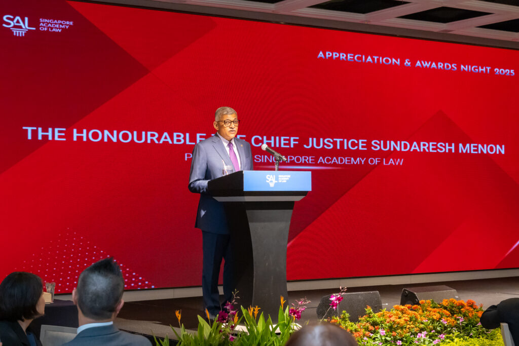 Speech by Chief Justice Sundaresh Menon at the SAL Annual Appreciation Dinner 2025