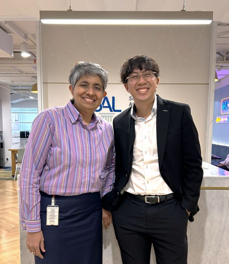 Ms Preetha Pillai and Mr Timothy Hsu